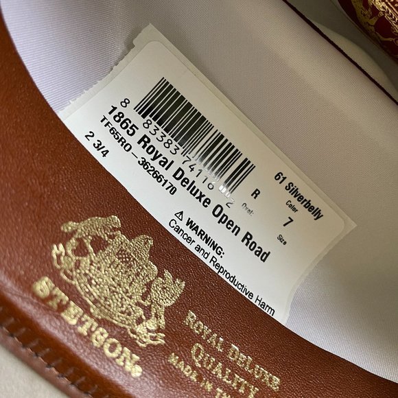 Stetson 1865 Distressed Open Road Royal Deluxe hat - Picture 5 of 9